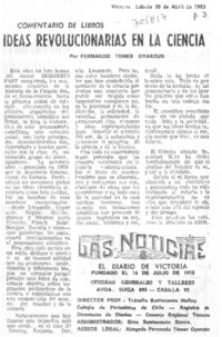 Ideas revolucionarias en la ciencia