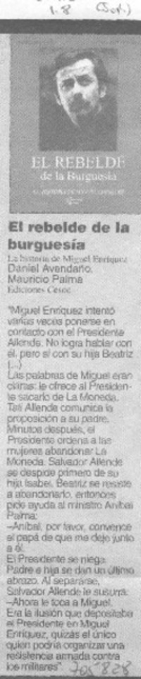 El Rebelde de la burguesía.