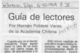 Guía de lectores