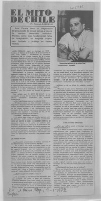 El mito de Chile : [entrevista]