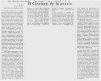 El Cónclave de la poesía