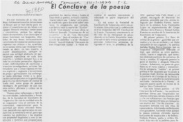 El Cónclave de la poesía