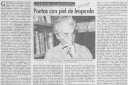 Poetas con piel de leopardo.