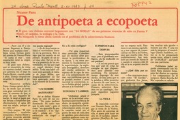 De antipoeta a ecopoeta