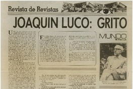 Joaquín Luco: grito de libertad : [entrevista]