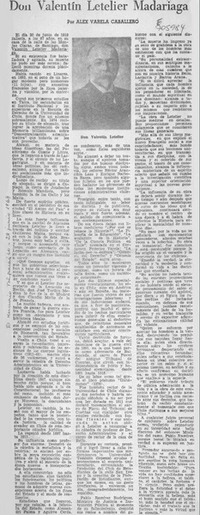 Don Valentín Letelier Madariaga