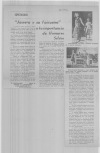 "Javiera y su fantasma" o la importancia de llamarse Silvia.