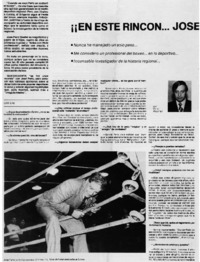 En este rincón, José Peric: [entrevista]