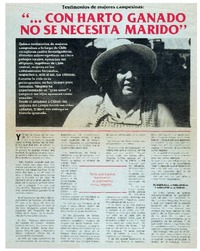 Con harto ganado no se necesita marido.