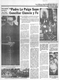 Padre Le Paige supo conciliar ciencia y fe.