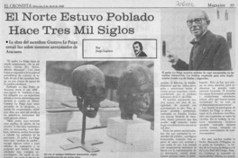El norte estuvo poblado hace tres mil siglos