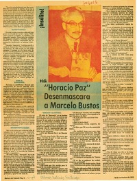 Horacio Paz" desenmascara a Marcelo Bustos : [entrevista]