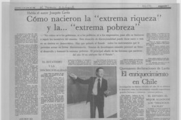 Cómo nacieron la "extrema izquierda" y la... "extrema pobreza" : [entrevistas]