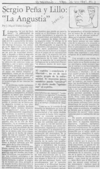 Sergio Peña y Lillo: "la angustia"