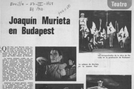 Joaquín Murieta en Budapest.