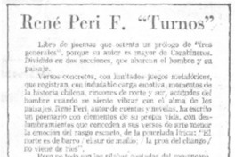 René Peri F. "Turnos".