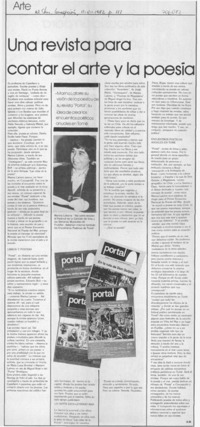 Una revista para contar el arte y la poesía