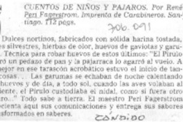 Cuentos de niños y pájaros