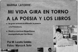 Mi vida gira en torno a la poesía y los libros