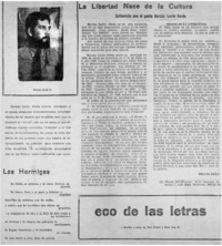 La libertad nace de la cultura : [entrevista]