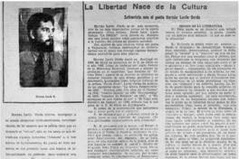 La libertad nace de la cultura : [entrevista]