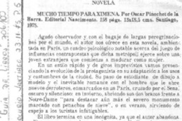 Mucho tiempo para Ximena.