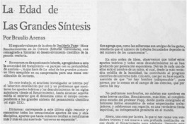 La edad de las grandes síntesis