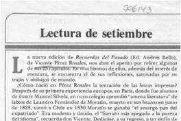 Lectura de setiembre