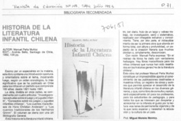 Historia de la literatura infantil chilena