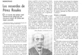 Los recuerdos de Pérez Rosales