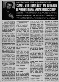 Cumplí veintiún años y me quitaron el permiso para andar en bicicleta": [entrevista]