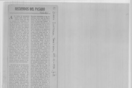 Recuerdos del pasado