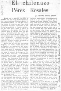 El chilenazo Pérez Rosales