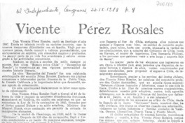 Vicente Pérez Rosales.