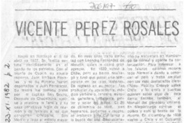 Vicente Pérez Rosales.