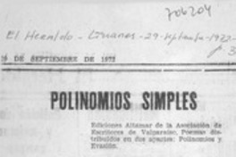 Polinomios simples