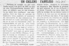 Un chileno fabuloso