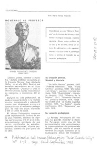 Homenaje al profesor