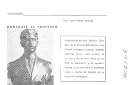 Homenaje al profesor