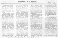 Recuerdos del pasado