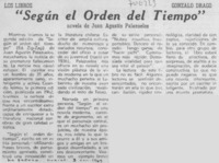Según el orden del tiempo"