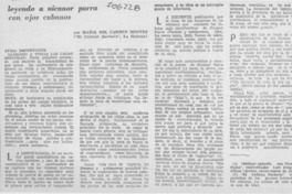 Leyendo a Nicanor Parra con ojos cubanos