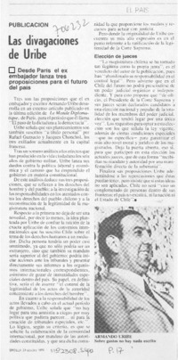 Las divagaciones de Uribe.