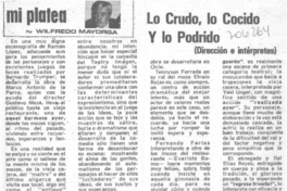 Lo crudo, lo cocido y lo podrido