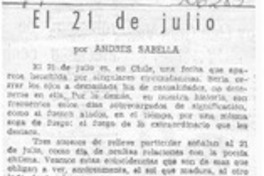 El 21 de julio