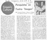 Penquistas en tatro "Imagen".