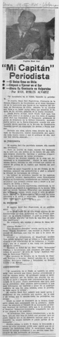 "Mi capitán" periodista