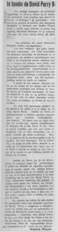 En la tumba de David Perry B.