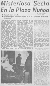 Misteriosa secta en la plaza Ñuñoa.