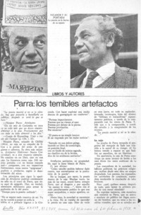 Parra, los temibles artefactos